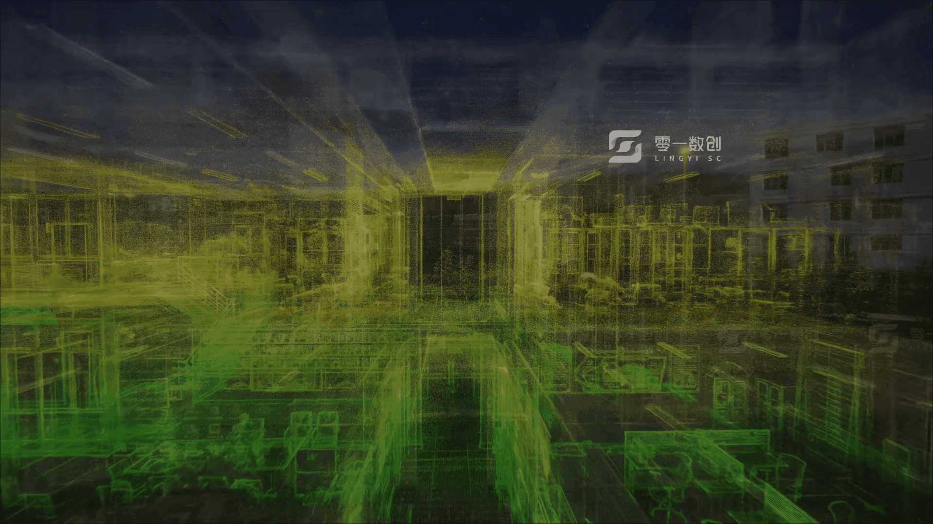 高斯泼溅模型数字孪生三维可视化