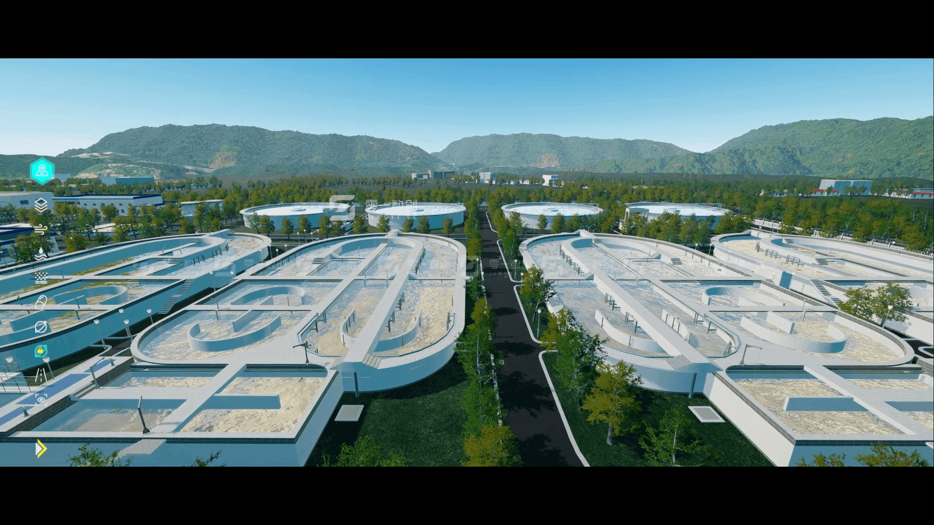 数字孪生污水处理厂三维可视化系统